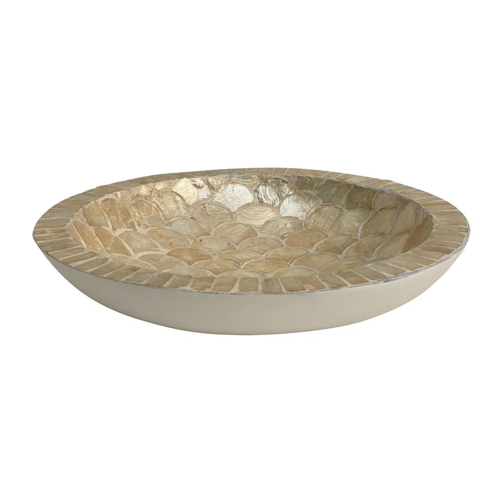 Shell,16" Decorative Bowl, Natural. Picture 1
