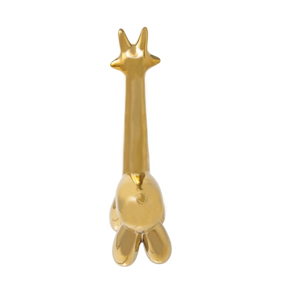 Gold Giraffe Balloon Animal. Picture 4