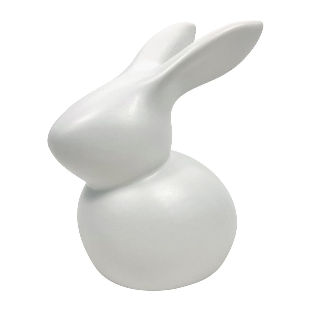7" Modern Bunny, White. Picture 1