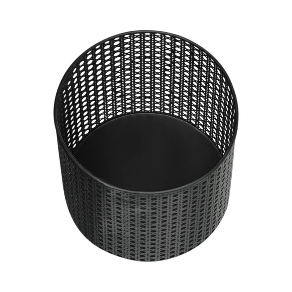 S/3 Metal Mesh Planter On Stand 8/9/11", Black. Picture 5