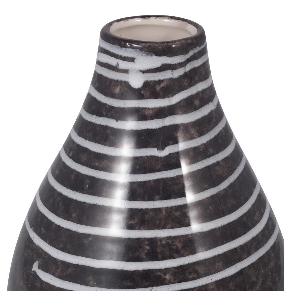 Cer, 10" Primeval Vase, Black. Picture 4