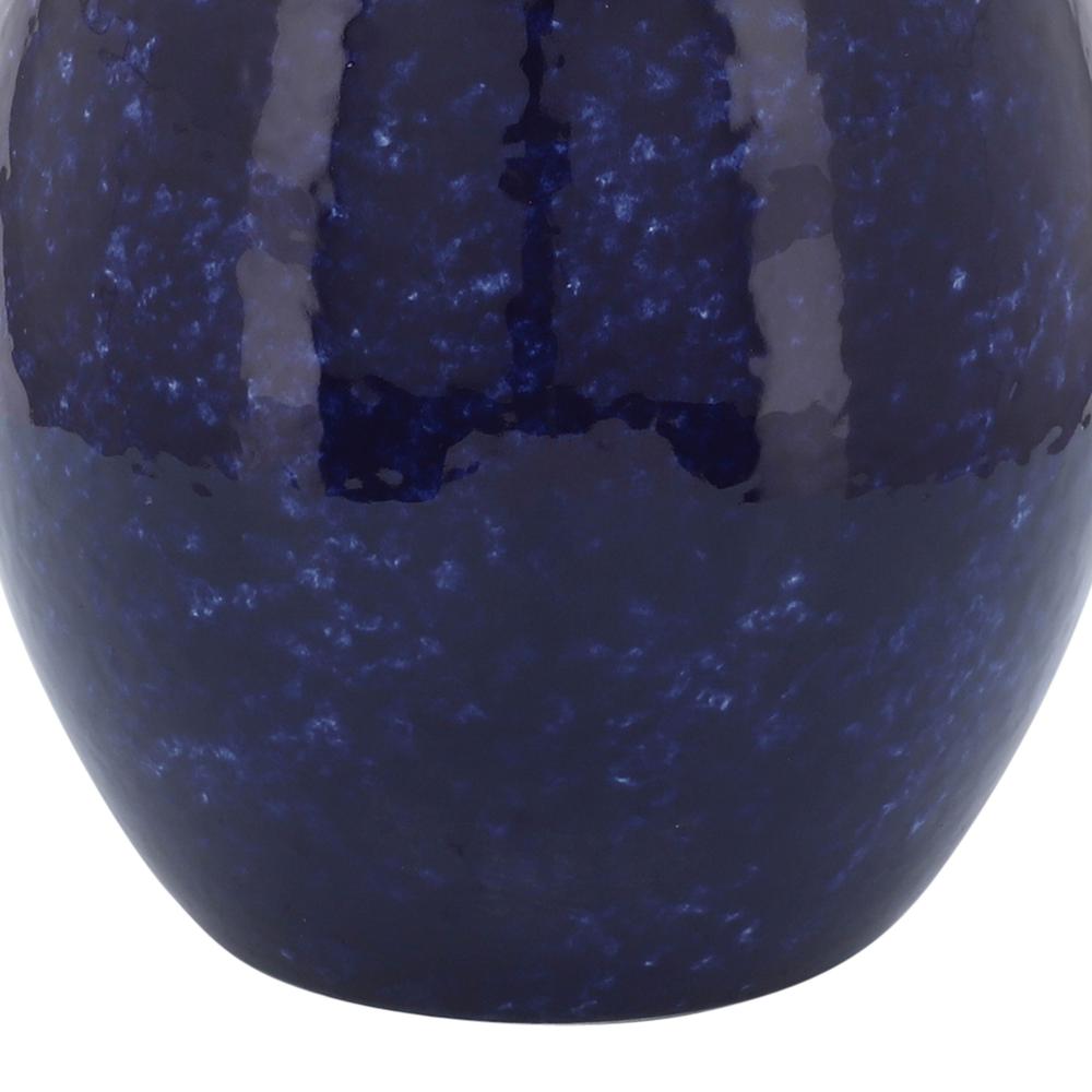 Cer, 10"h Primeval Vase, Blue. Picture 5