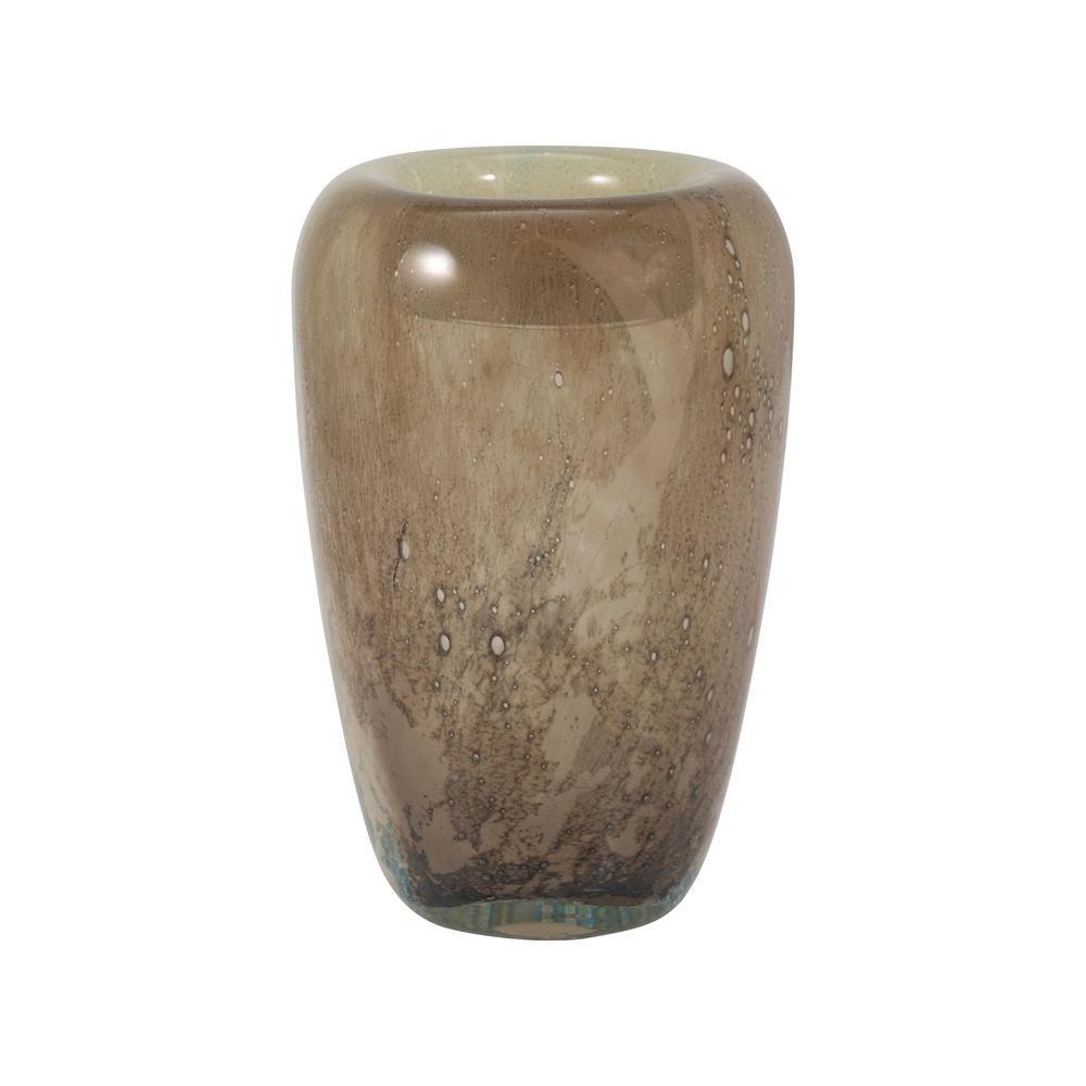 Glass, 8" 2-tone Vase, Nude. Picture 1