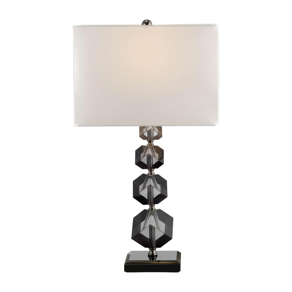 Crystal, 23" Geo Table Lamp, Black. Picture 4