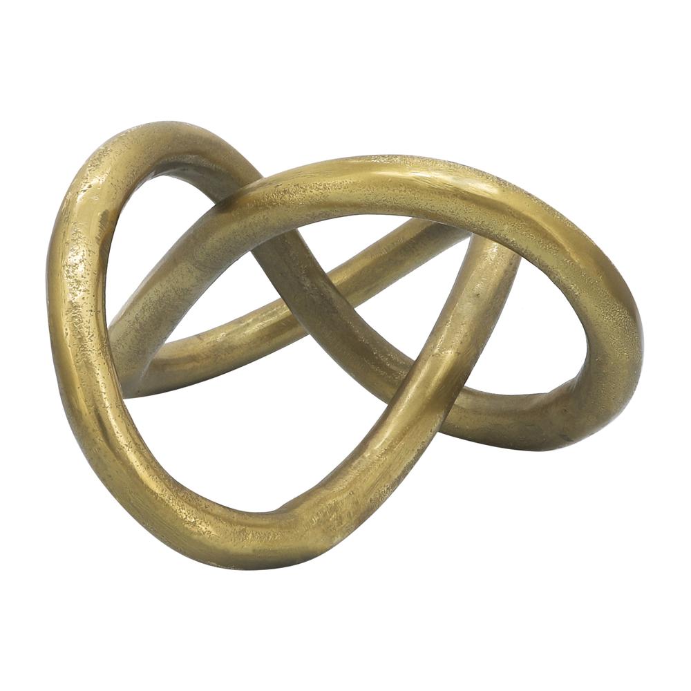Metal 9" Knot, Gold. Picture 3