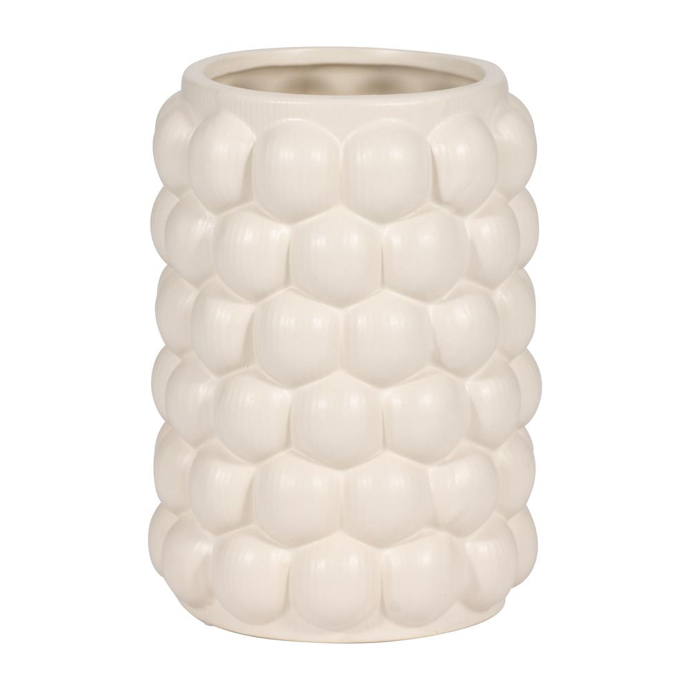 Cer, 7" Bubble Vase, Cotton. Picture 2