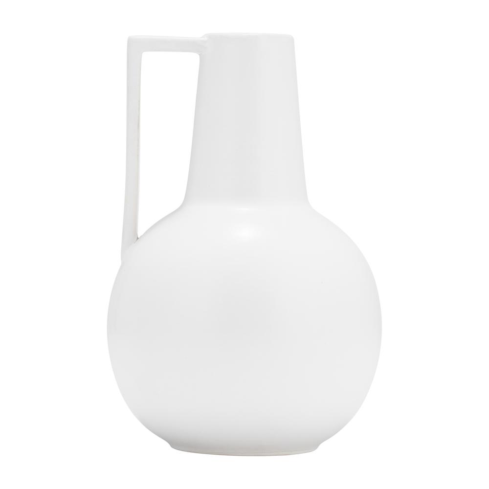 Cer,9",vase,white. Picture 1