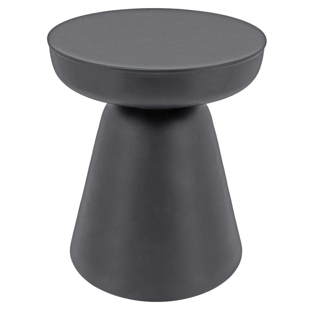 Wood, 19" Side Table, Black. Picture 1