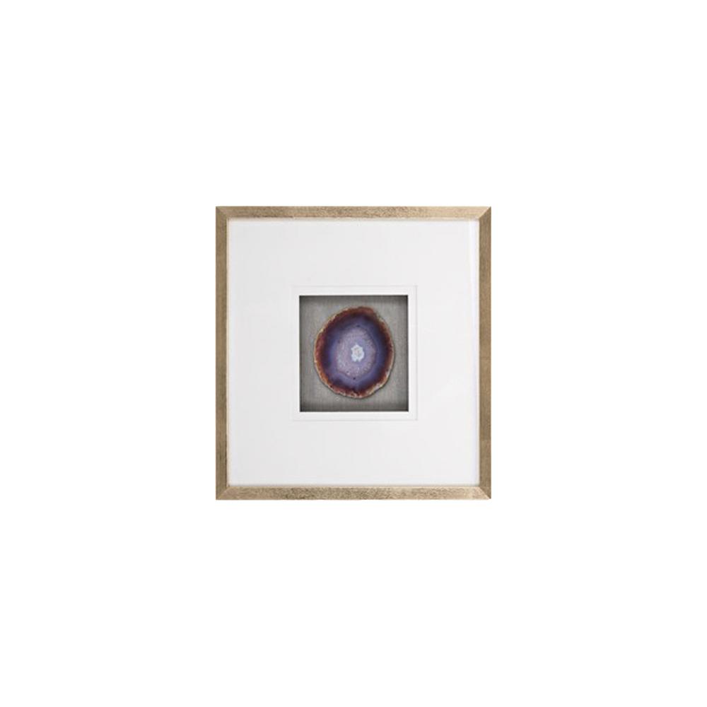 20x20 S/2 Framed Agate, Purple. Picture 2