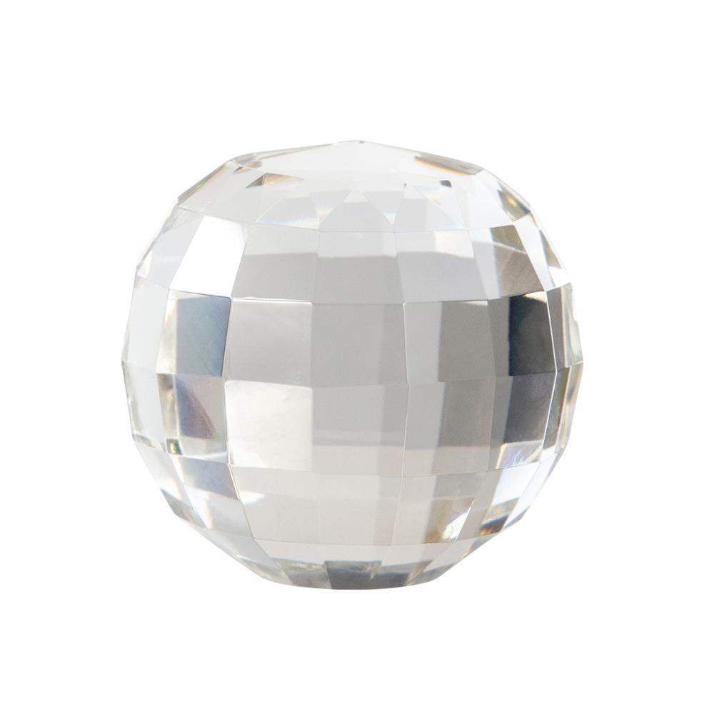 Crystal 4" Orb, Clear. Picture 1
