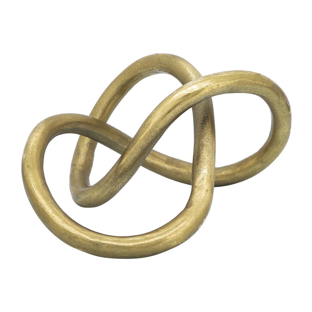 Metal 9" Knot, Gold. Picture 4