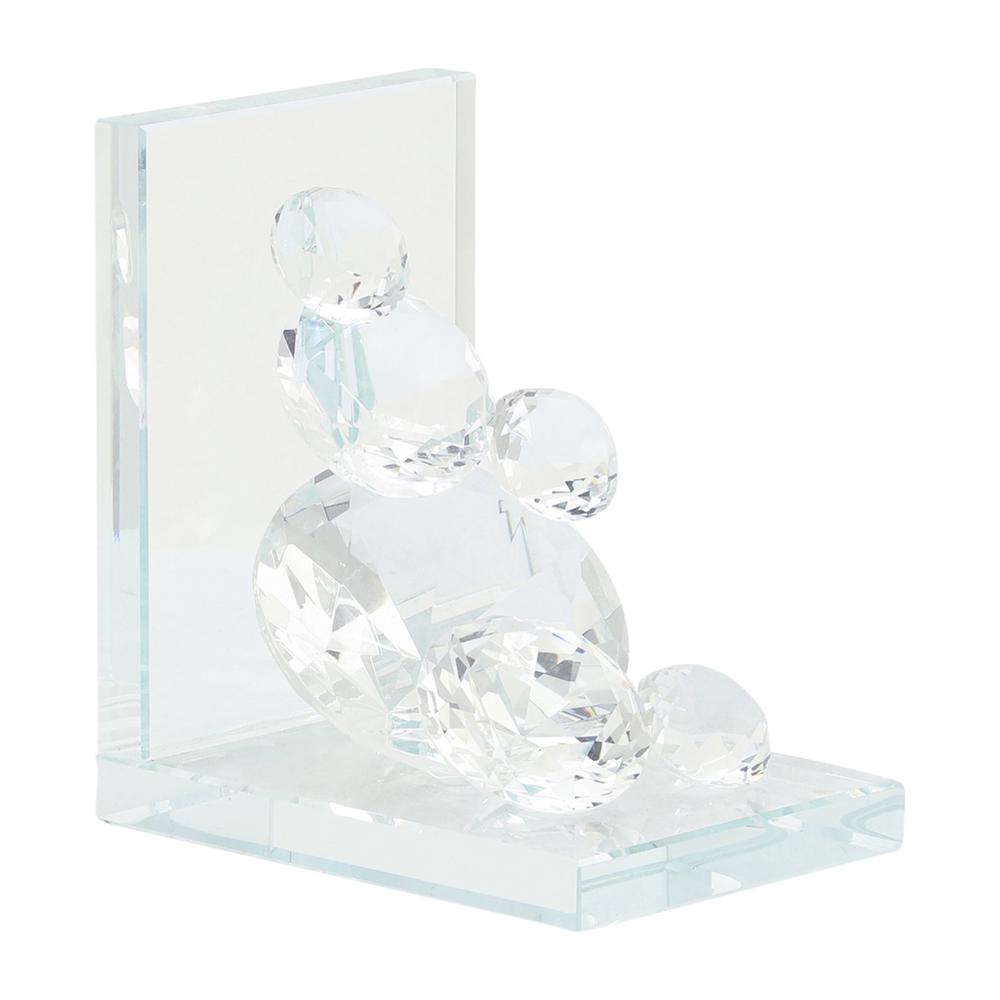 S/2 Crystal Diamond Bookends. Picture 6