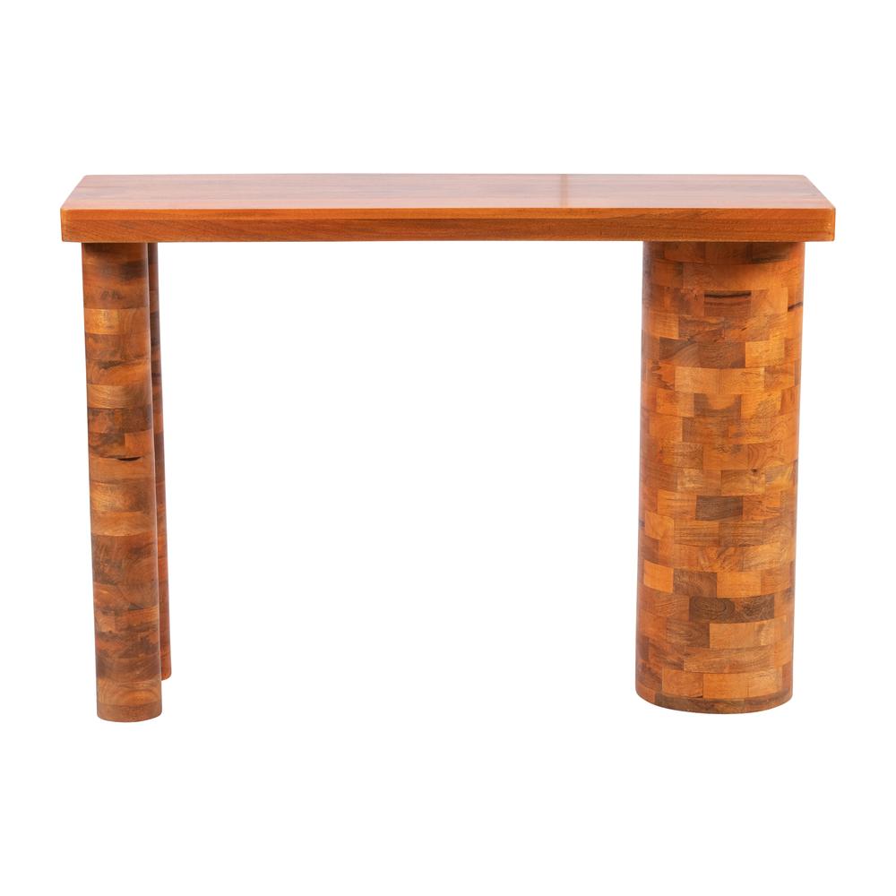 Wood, 46x32" Console, Brown. Picture 4