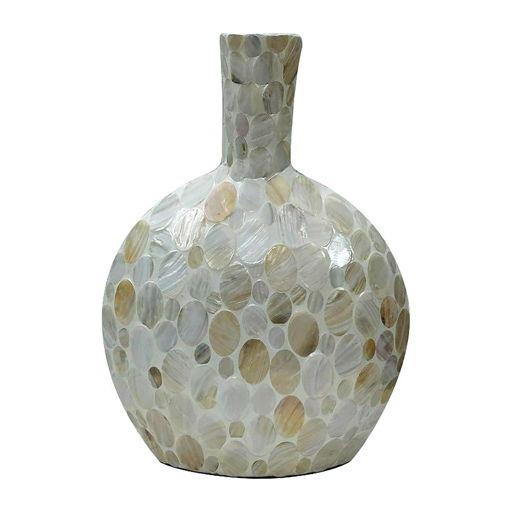 Capiz, 23" Gourd Vase, Natural. Picture 1