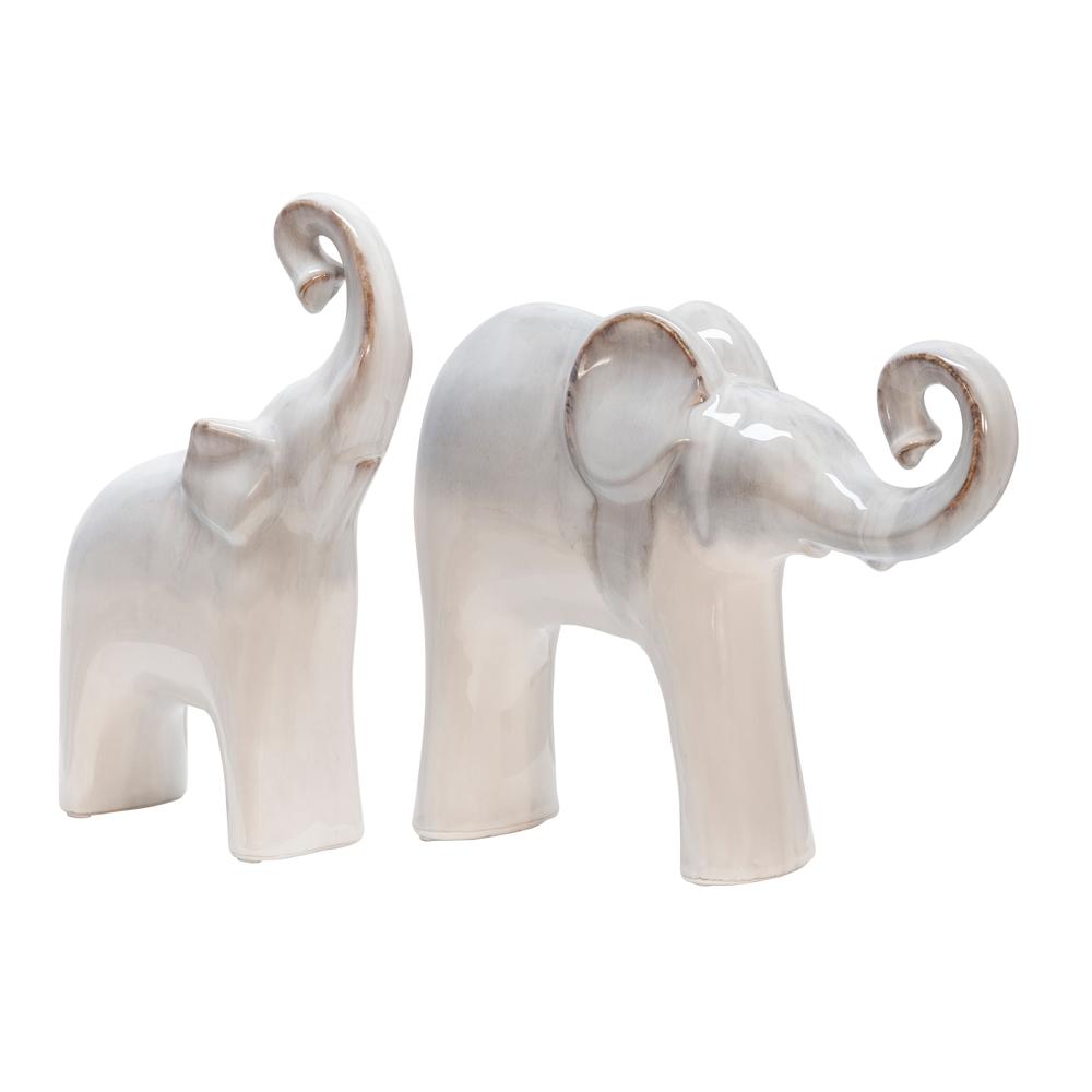 Ceramic 6x11"  Elephant, Cream. Picture 5