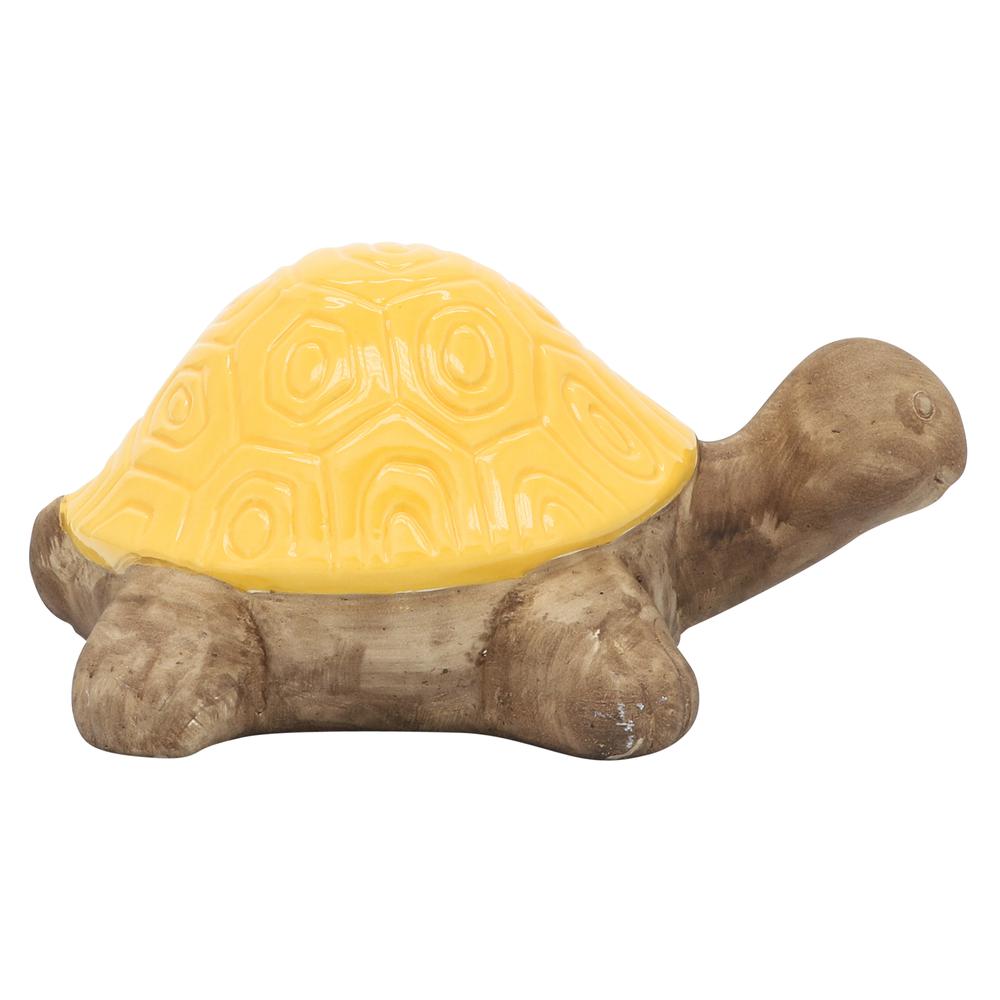 Cer, 13" Tortoise Deco, Yellow. Picture 3