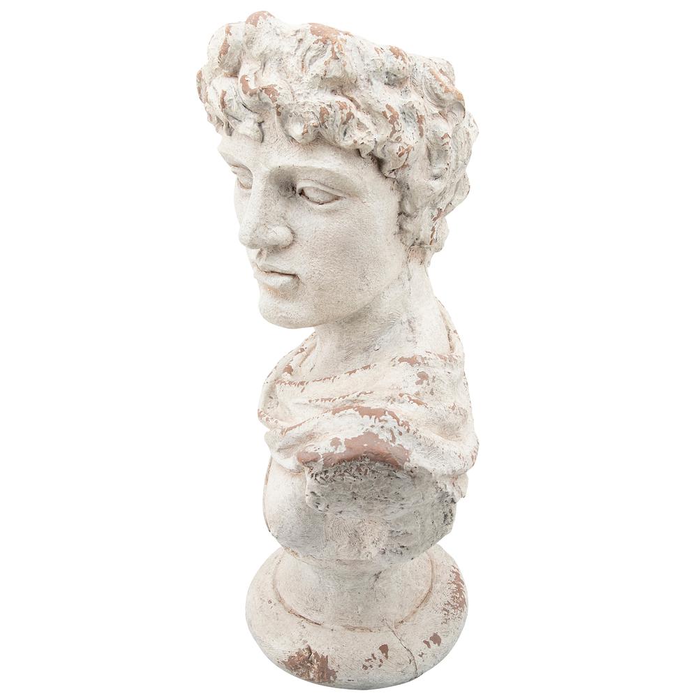 Resin, 31"h David Bust, Antique White. Picture 5