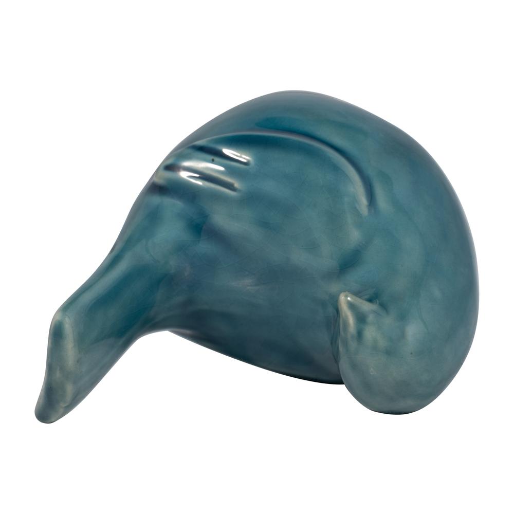 Cer, 5" Side View Bird, Blue. Picture 6