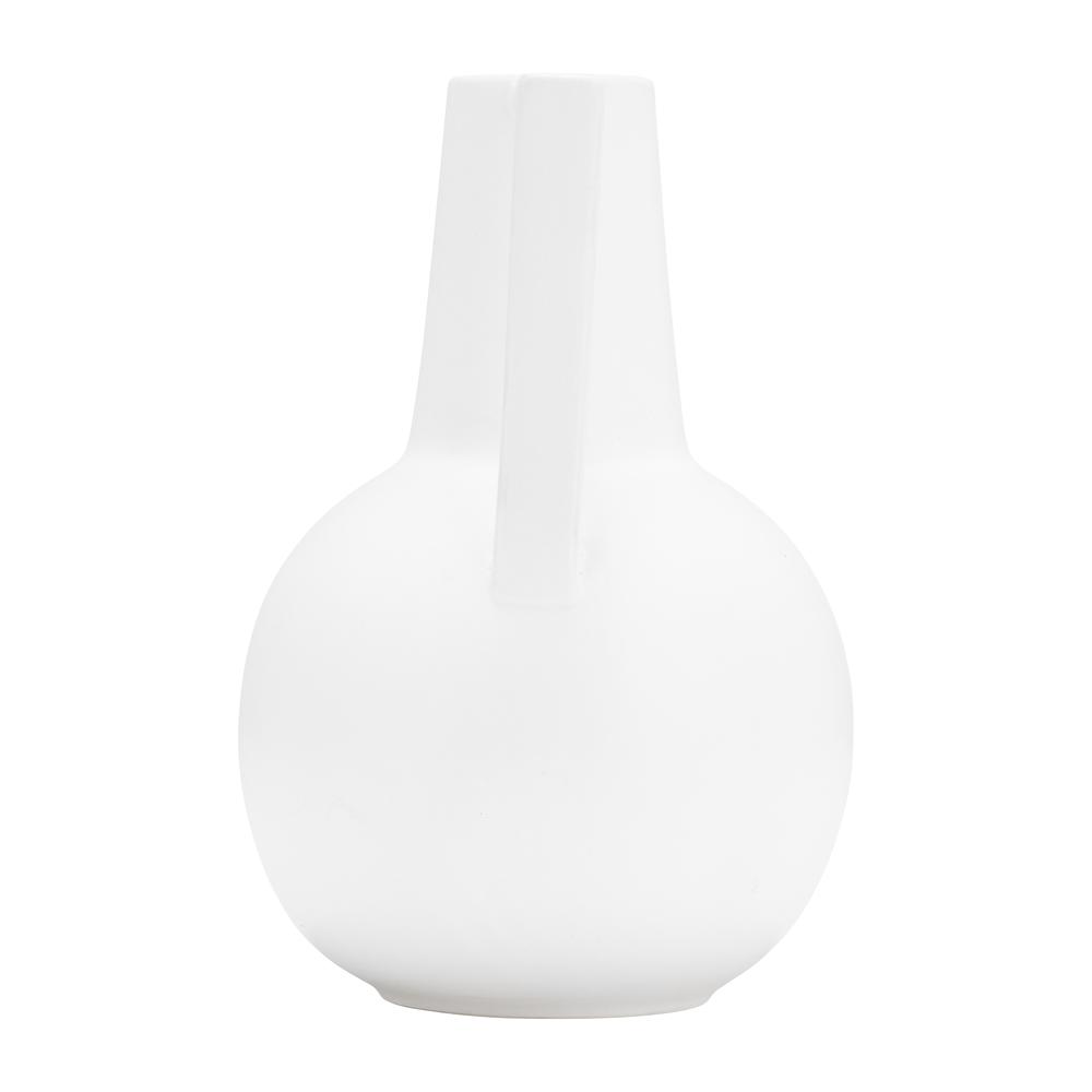 Cer,9",vase,white. Picture 4