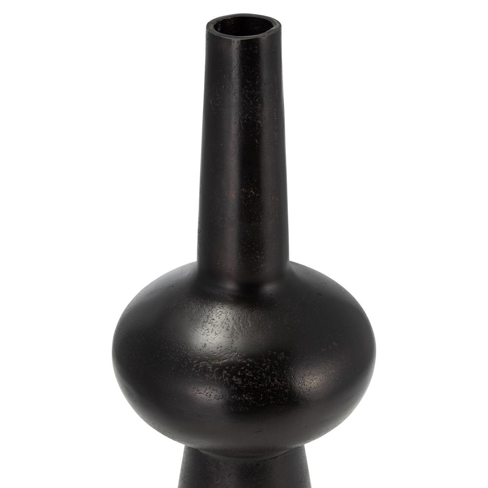 Metal, 19"h Vintage Vase, Bronze. Picture 3