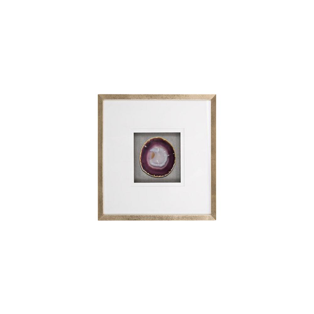 20x20 S/2 Framed Agate, Purple. Picture 3