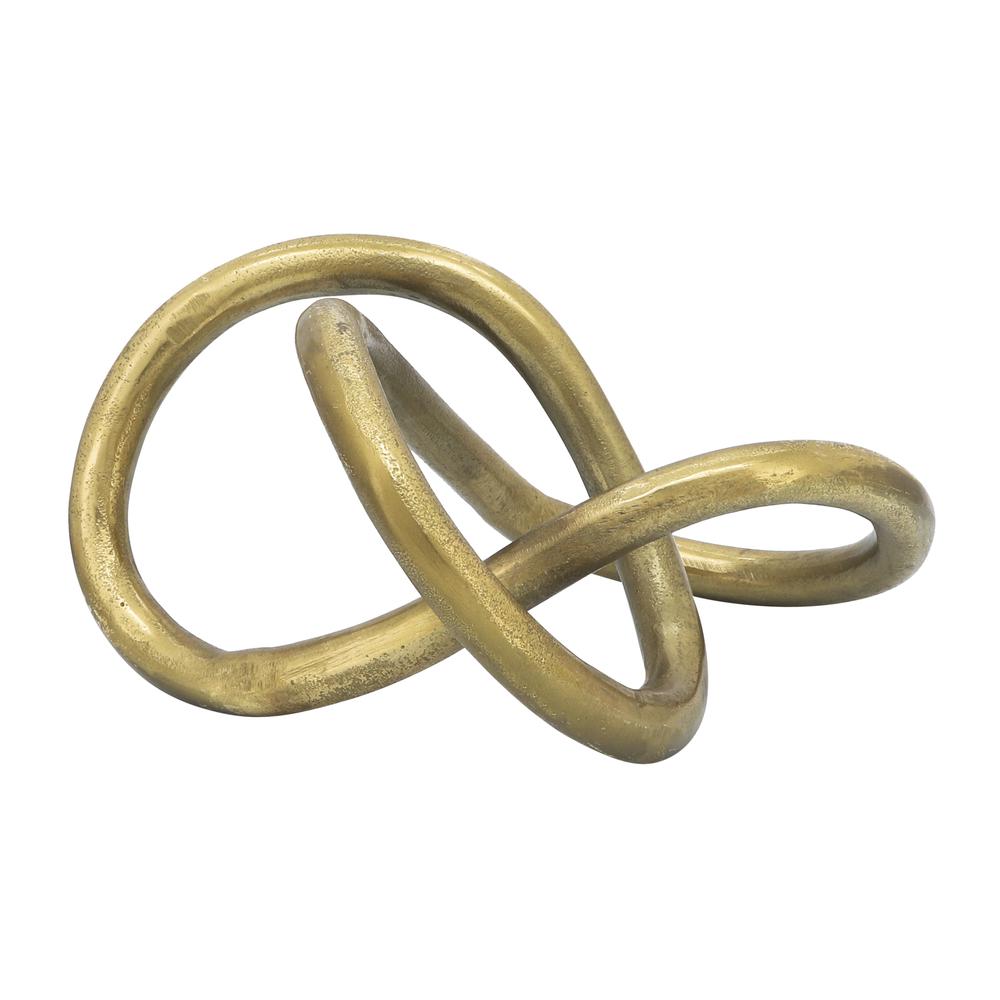 Metal 9" Knot, Gold. Picture 1