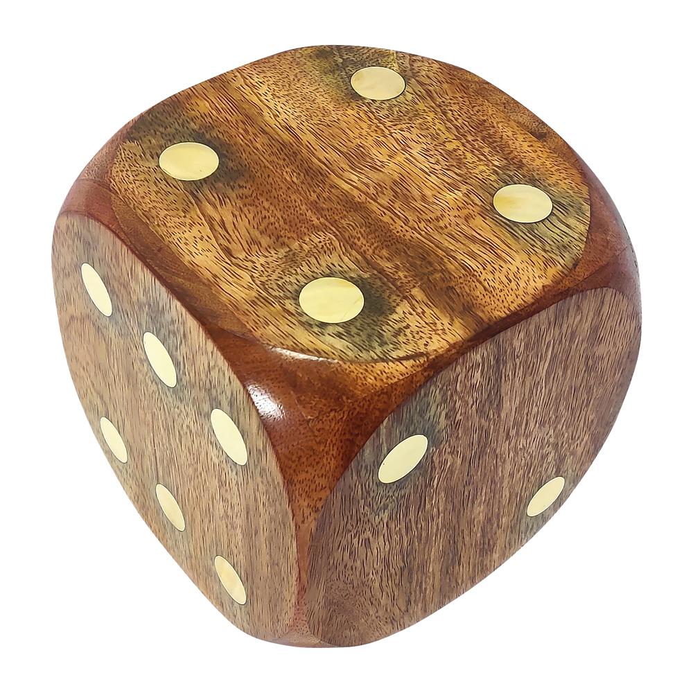 Wood, 5x5 Dice, Antique Brown. Picture 1