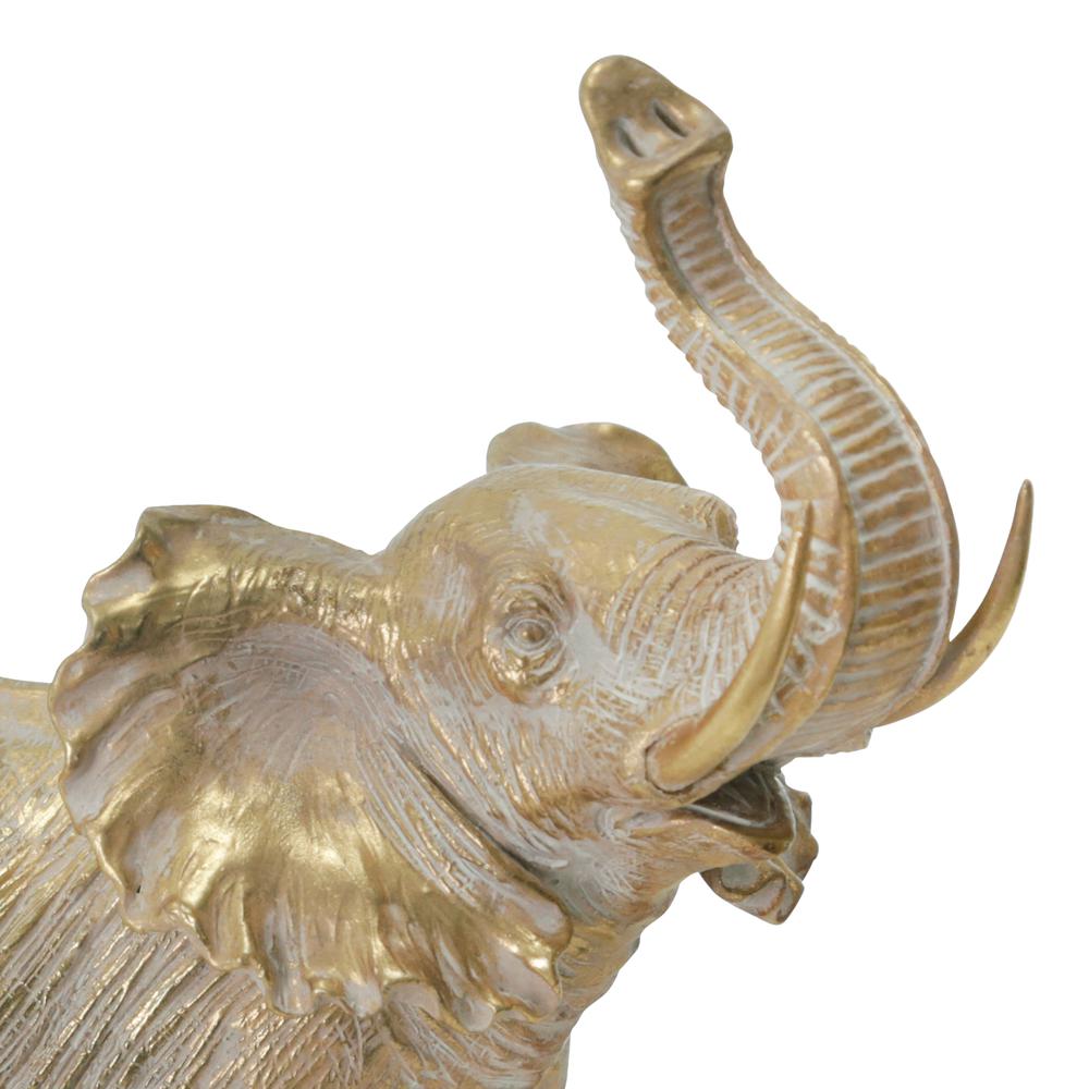 Resin 12" Elephant Decoration,gold. Picture 5