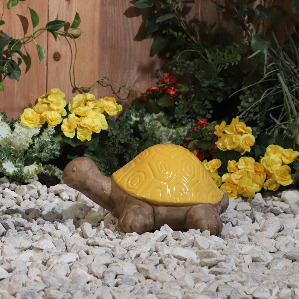 Cer, 13" Tortoise Deco, Yellow. Picture 6