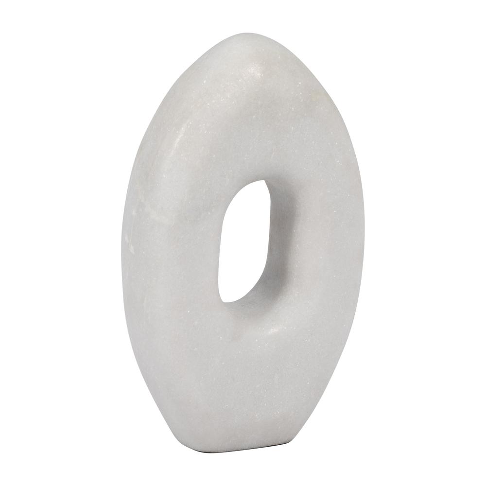 Marble, 9"  Sculpture, White. Picture 2
