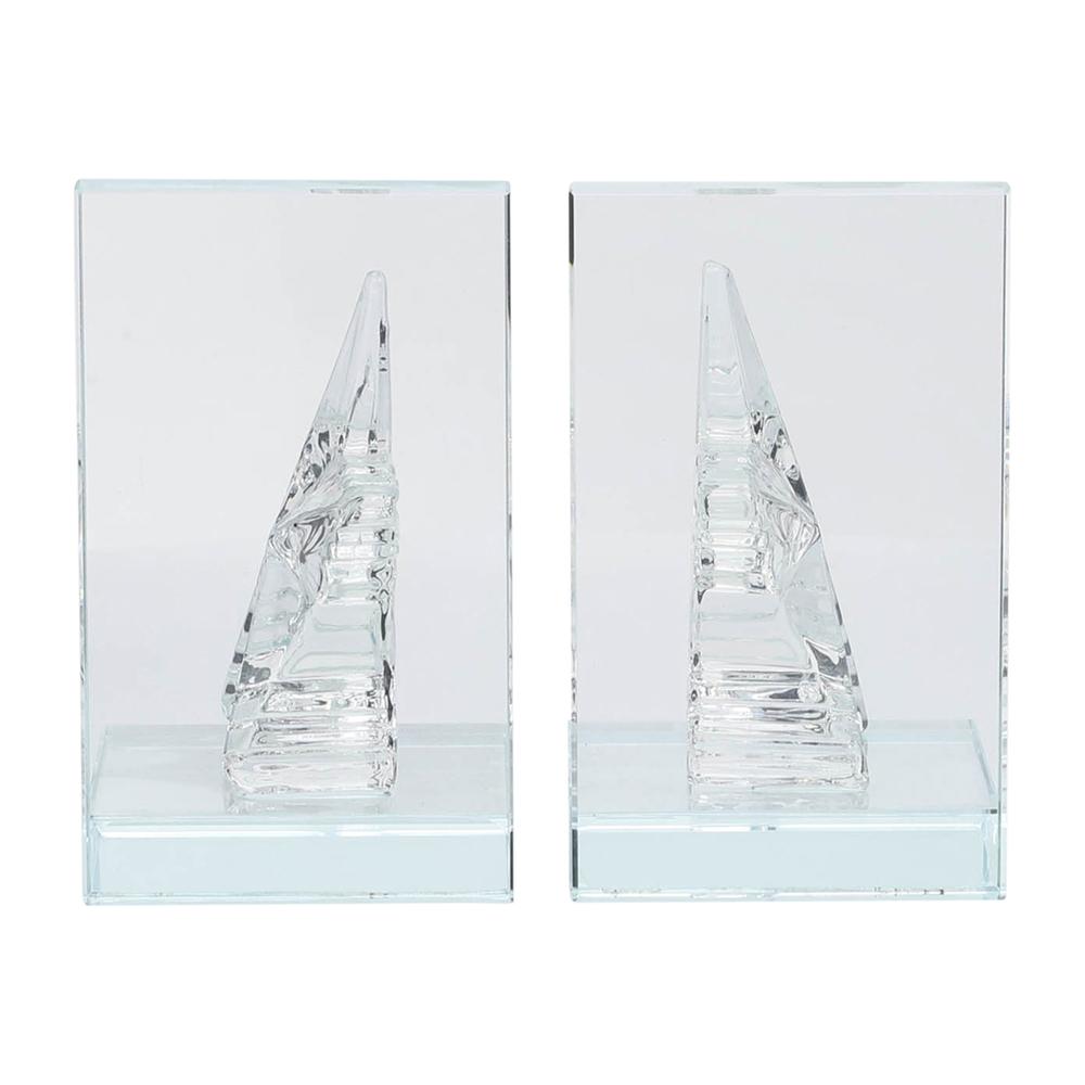 Crystal, S/2 5"h Star Bookends. Picture 6