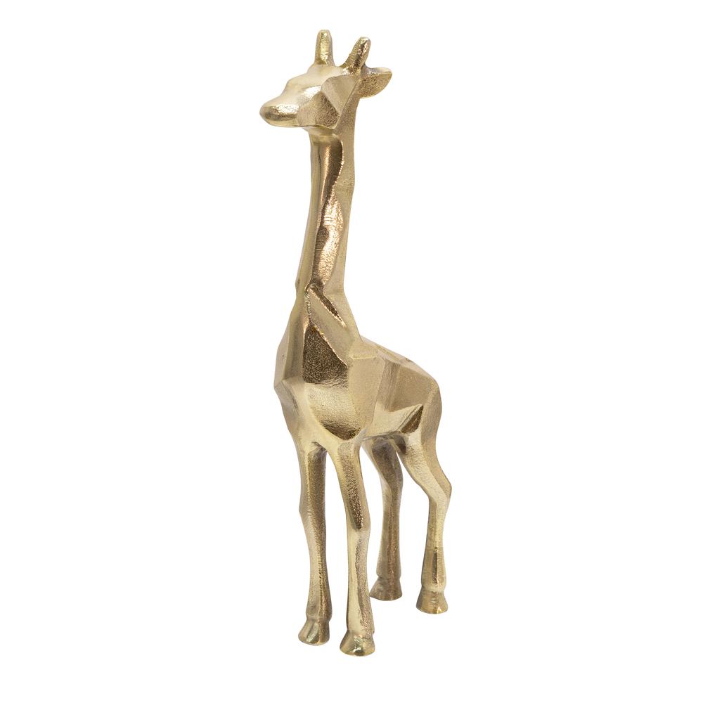 Aluminum 15" Giraffe Decor, Gold. Picture 3