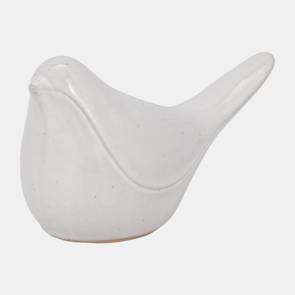 Cer, 7" Sitting Bird, Ivory. Picture 2