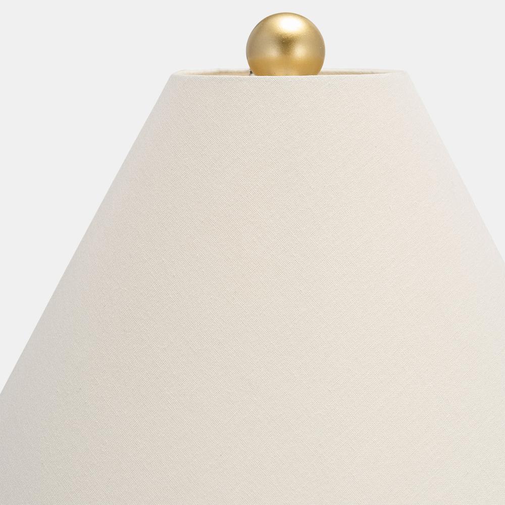 Resin 21" Textured Table Lamp, Gold. Picture 4
