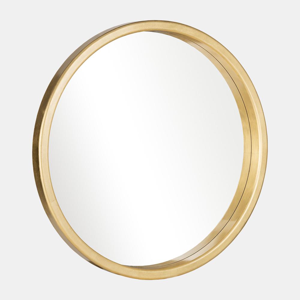 47x47,  Gold Circle Mirror. Picture 2