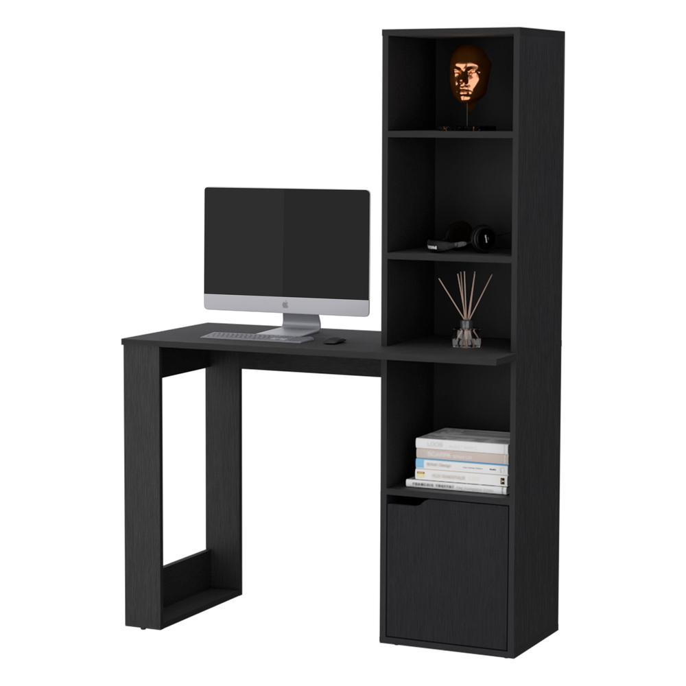 Anson Computer Desk with 4-Tier Bookcase and 1-Door Cabinet. Picture 6