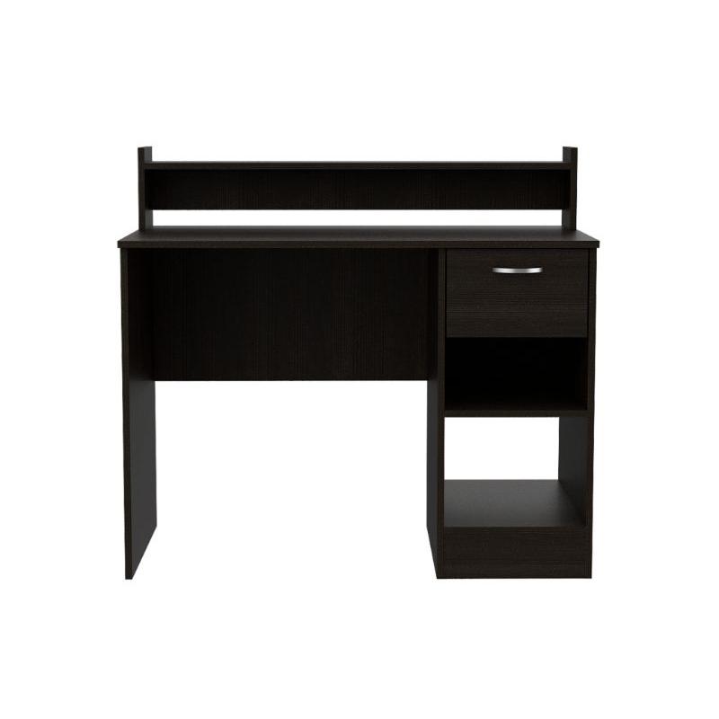 Charlotte Computer Desk with 2 Storage Shelves and Drawer. Picture 1