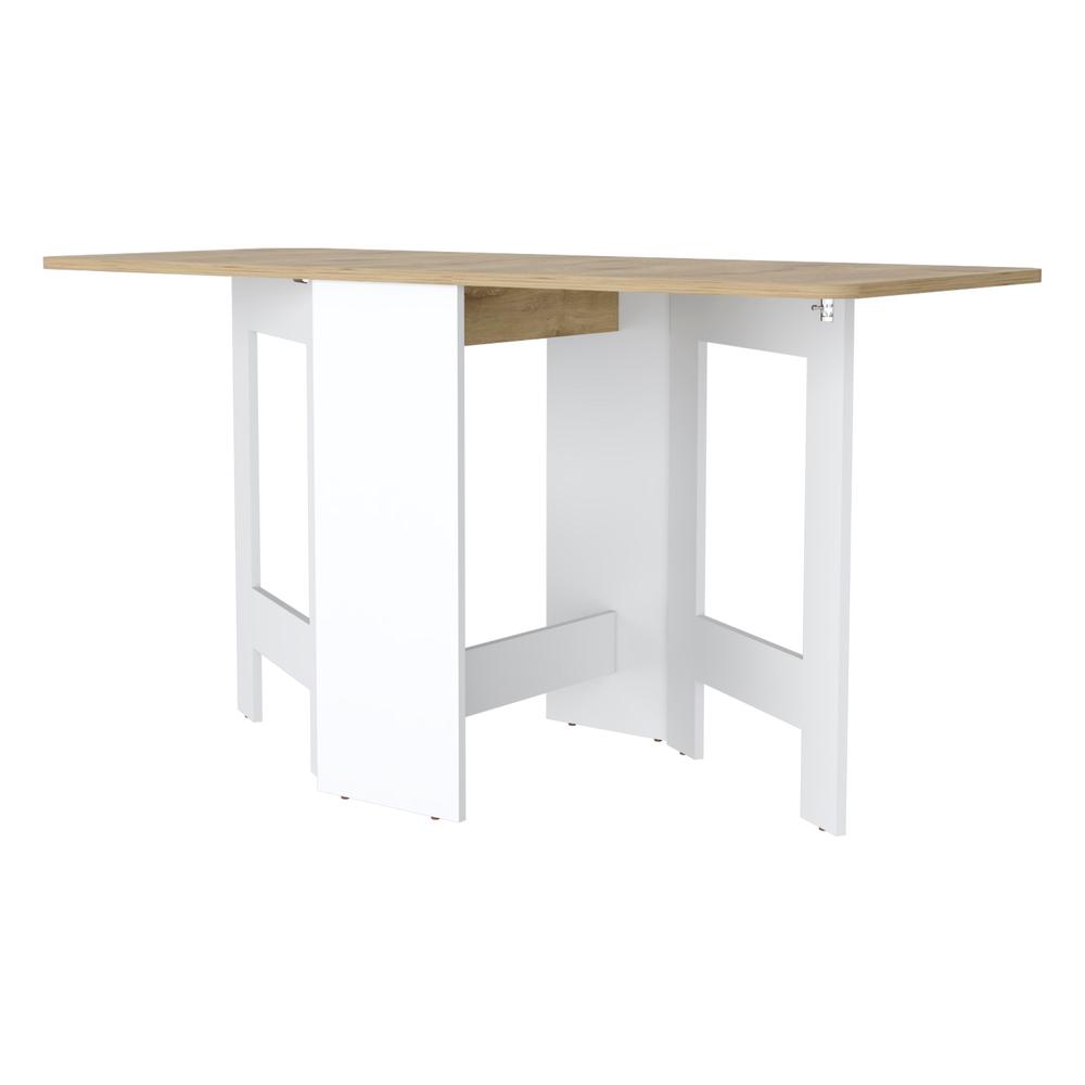 Kailua Folding Dining Table, Space-Saving, Foldable in 3 Forms. Picture 5