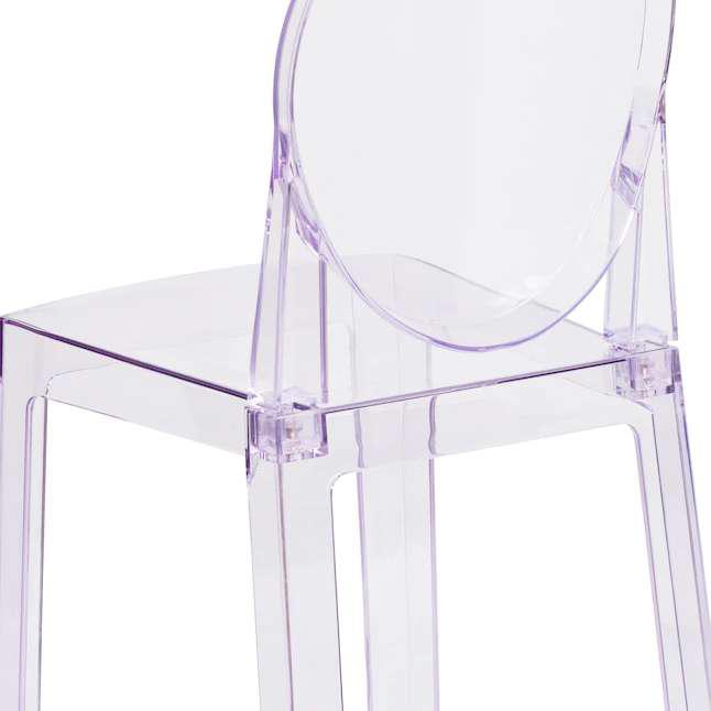 Acrylic Louis Ghost Side Chair, Clear - Set of 1. Picture 3