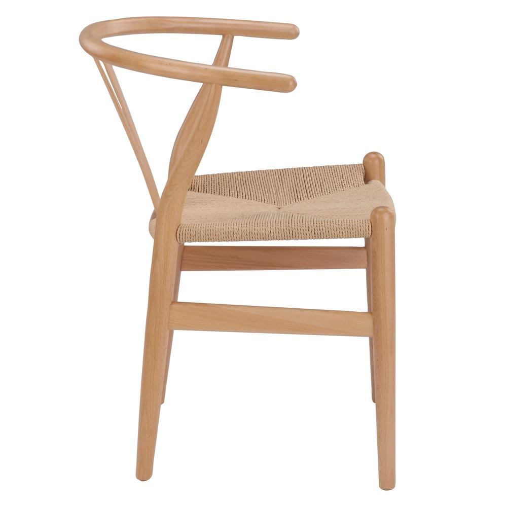 Wishbone Wood Chair Natural - Set of 2. Picture 1