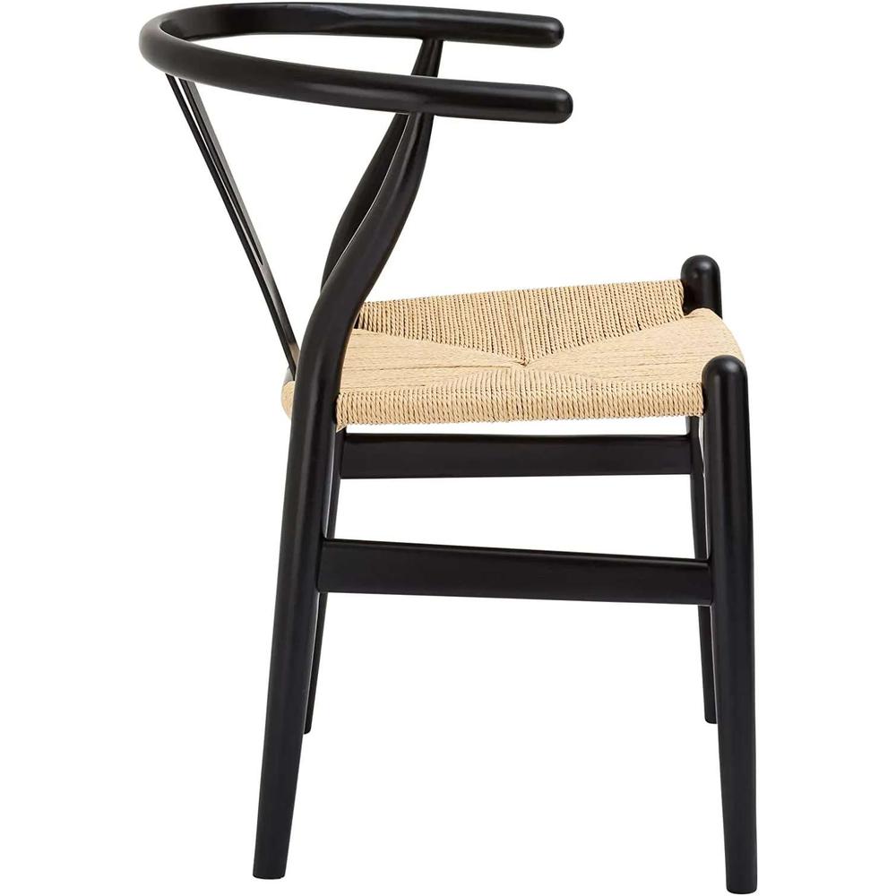 Wishbone Wood Chair Black - Set of 2. Picture 5