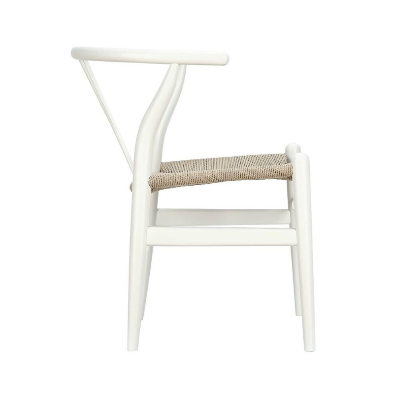Wishbone Wood Chair White - Set of 2. Picture 2