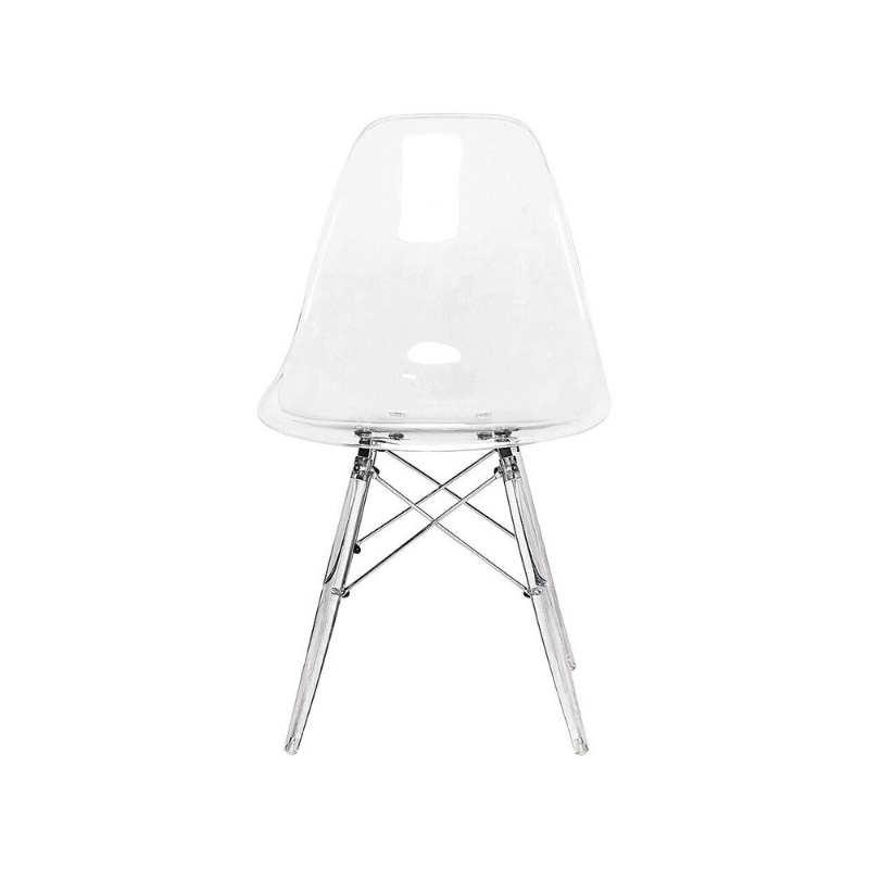 Transparent Clear Legs Eiffel Style Dining, Side Chair - Set of 2. Picture 2