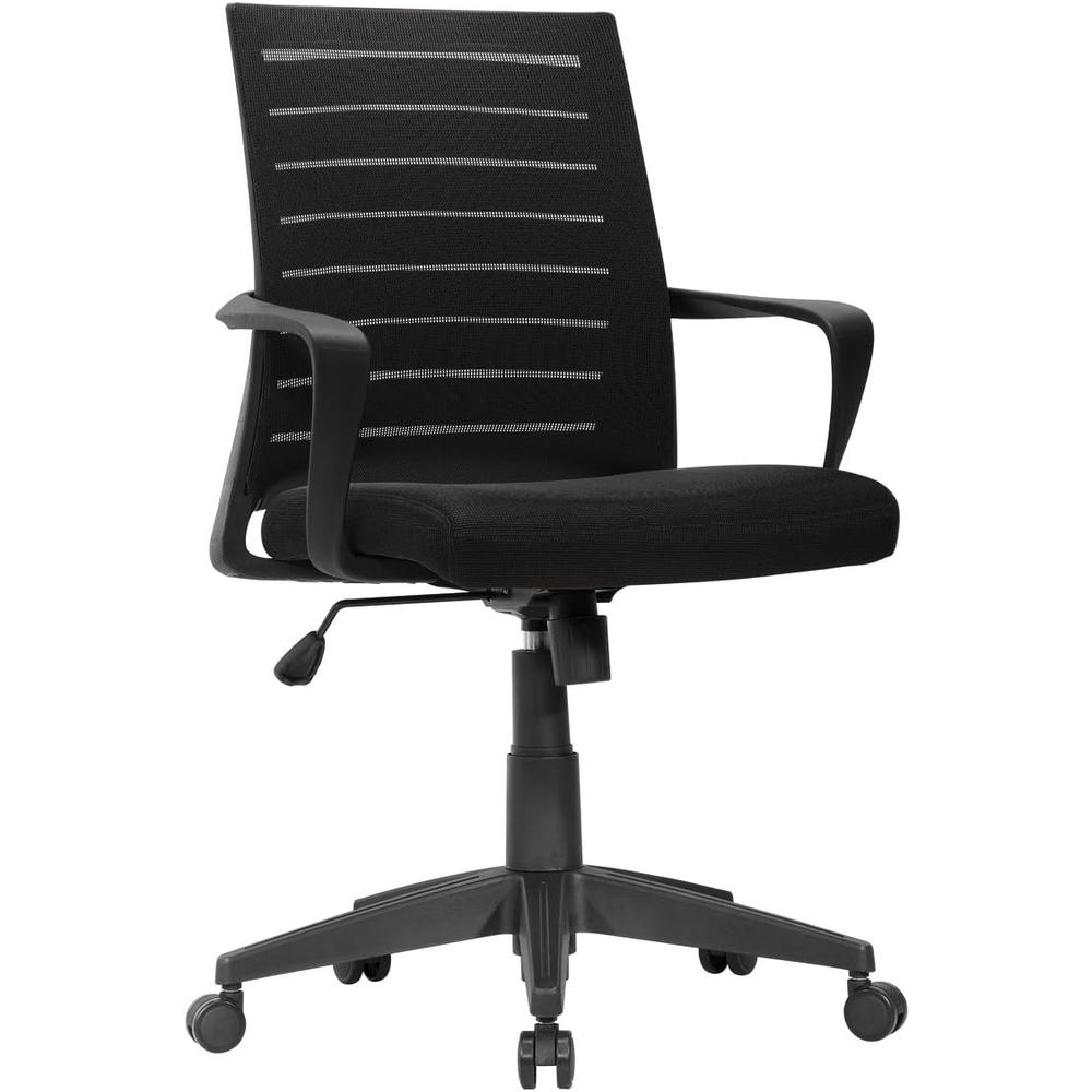 Black Mesh Rainbow Task Office Chair. Picture 3