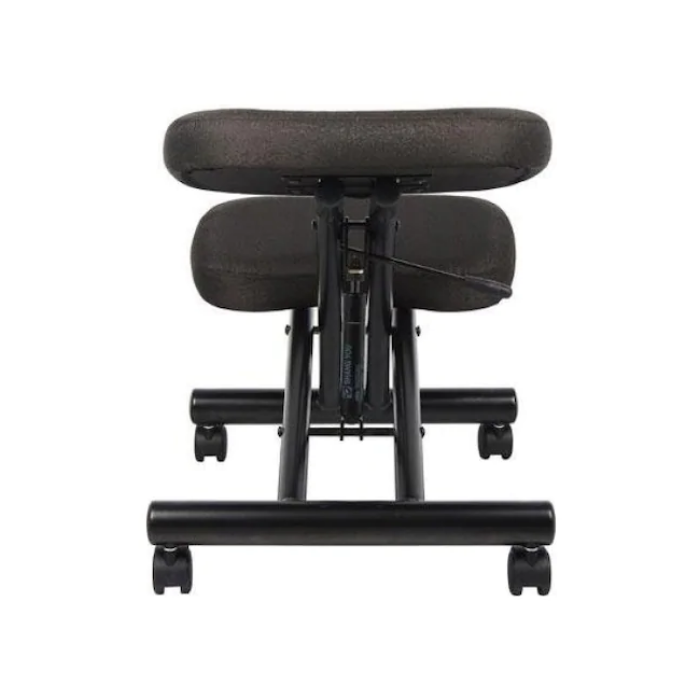 Ergonomic Kneeling Chair Steel frame Knee Stool in Black Fabric. Picture 2
