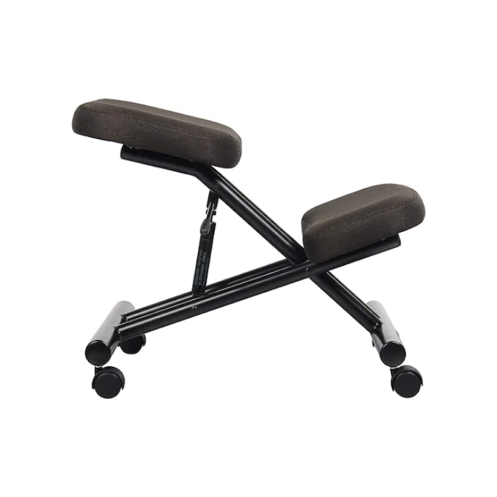 Ergonomic Kneeling Chair Steel frame Knee Stool in Black Fabric. Picture 4