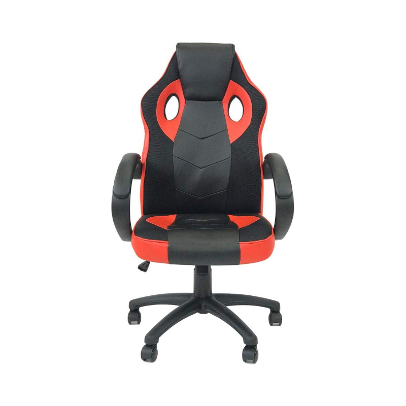 Ergonomic Racing Game Chair with Tilt and Armrest - Red. Picture 2