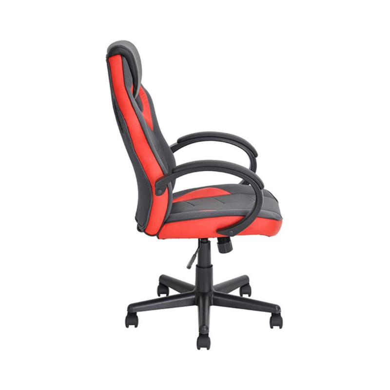Ergonomic Racing Game Chair with Tilt and Armrest - Red. Picture 3
