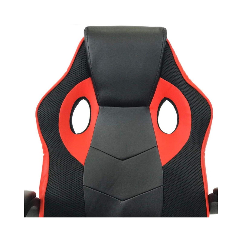 Ergonomic Racing Game Chair with Tilt and Armrest - Red. Picture 4