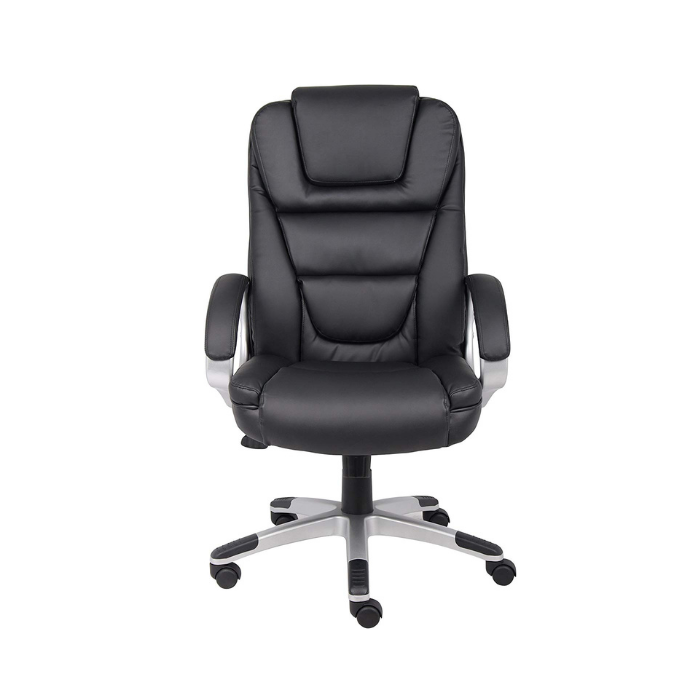 High Back PU Leather Executive Office Chair - Black. Picture 1